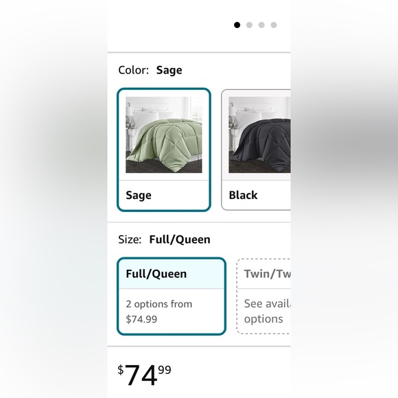 Beckham HotelCollection1300SeriesLuxury GooseDown Alternative ComforterSageQueen - Picture 5 of 6